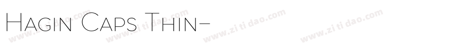 Hagin Caps Thin字体转换